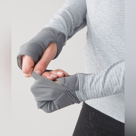 Lululemon Runderful 1/2 Zip Mini Check Pique White Heathered Slate | PRELOVED 🩶 - Picture 4 of 16